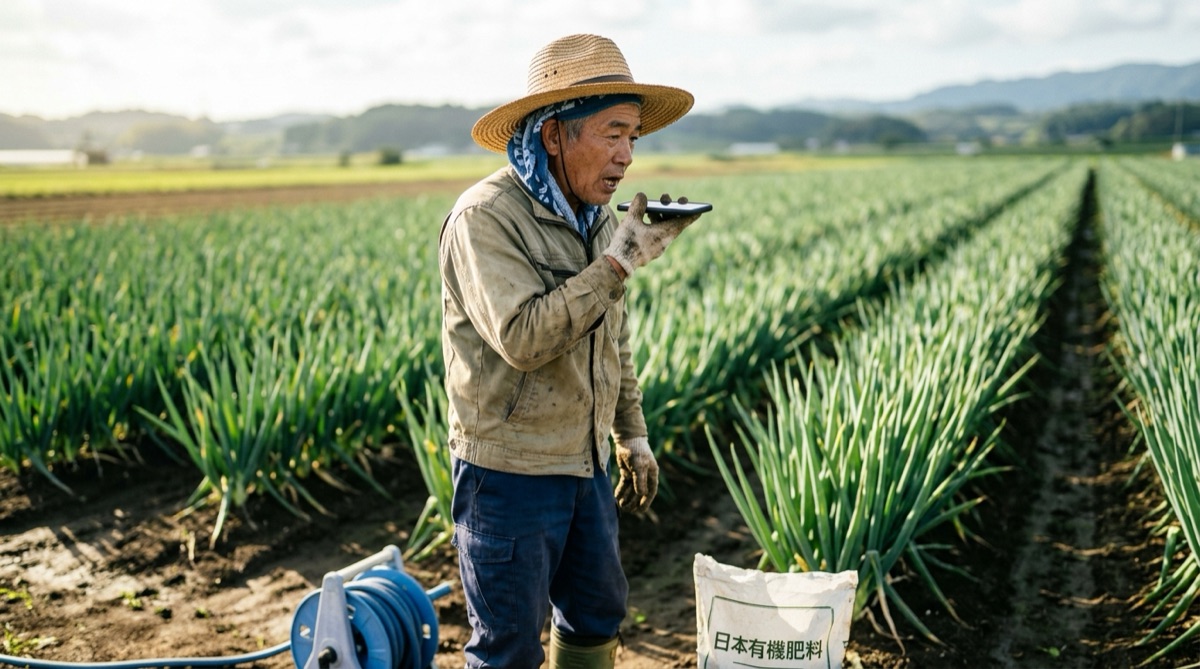 農業のAI活用を前進させるAI音声帳票 作業中に残せる栽培記録