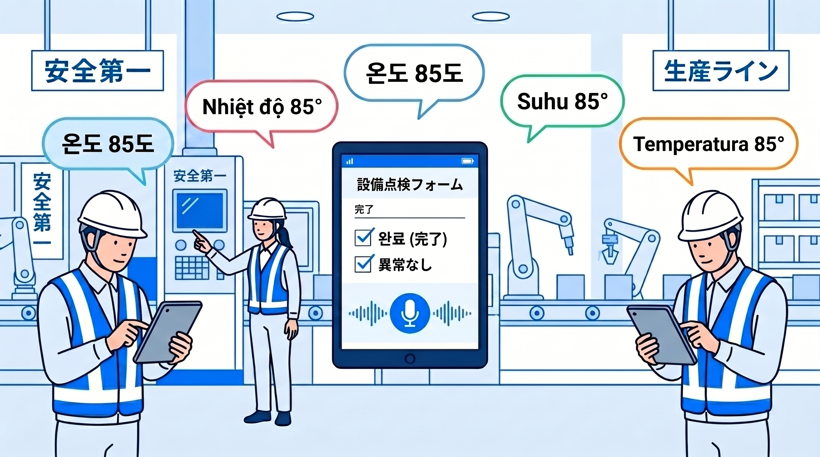 外国人労働者が増える製造現場の記録課題とは？言葉の壁を超える帳票電子化の進め方