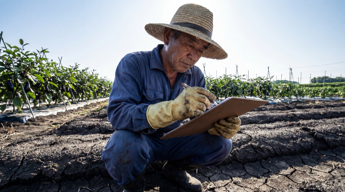 ほ場での手書き記録の課題
